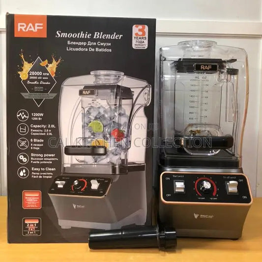 RAF Blender Smoothie Mixer Heavy Duty Industrial Commercial Soundproof Blender