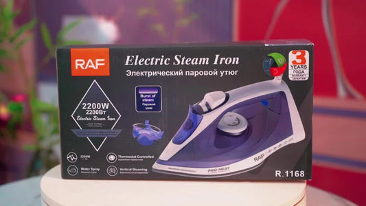 Electric steam iron Ceramic Coated 2200 watt R.1168