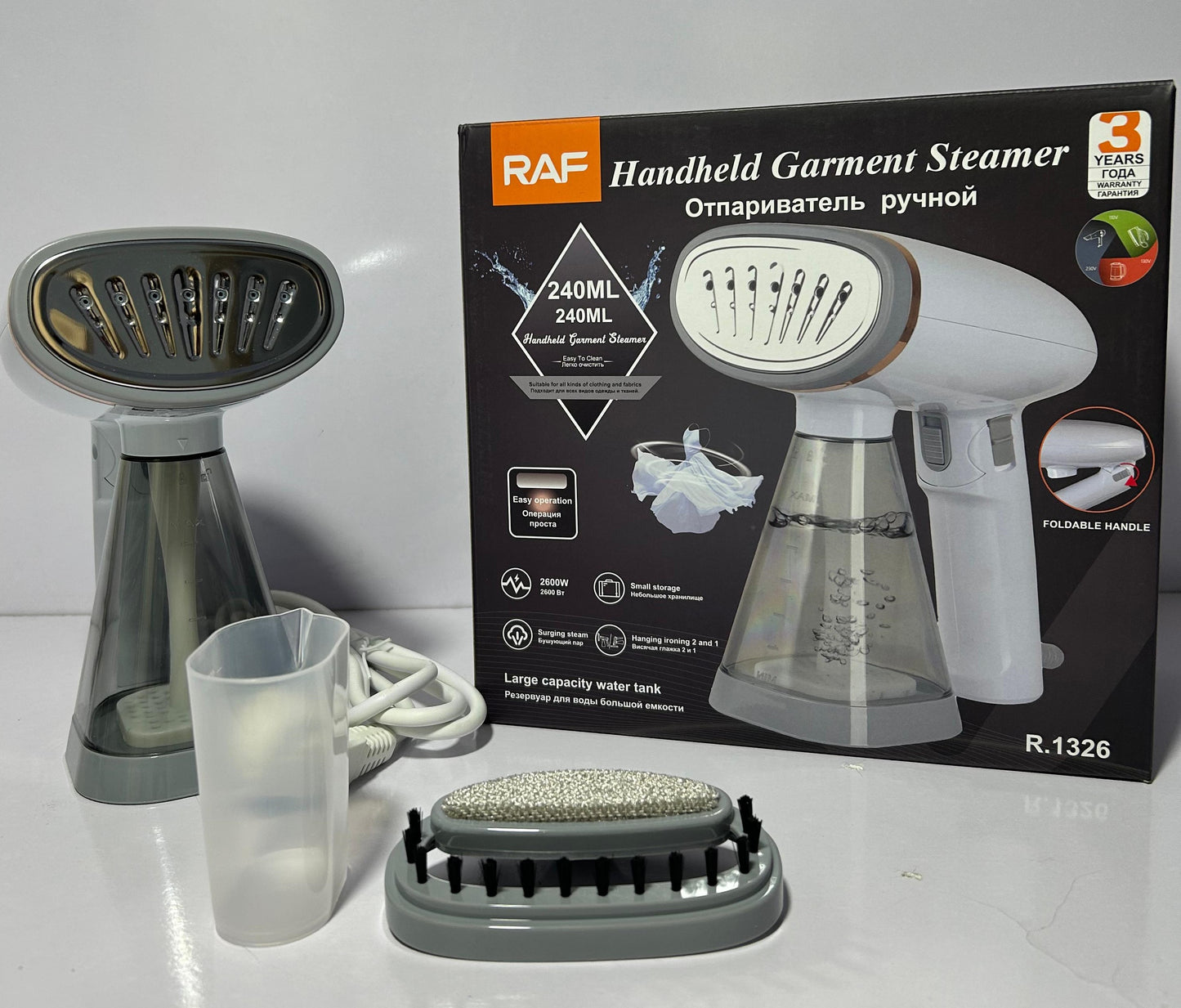 RAF Handheld garment steamer