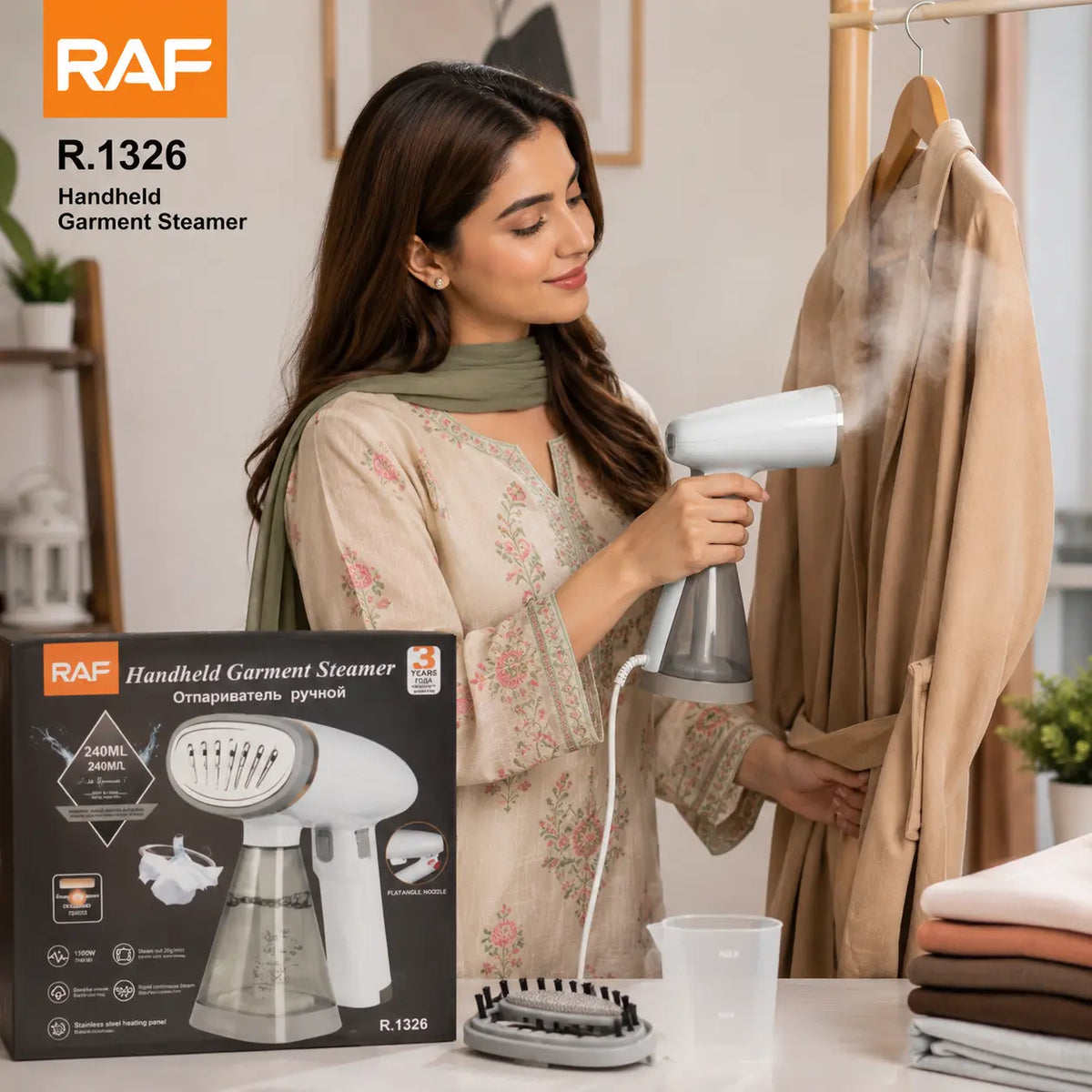 RAF Handheld Garment Steamer R.1326